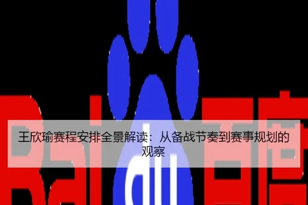 王欣瑜赛程安排全景解读：从备战节奏到赛事规划的观察