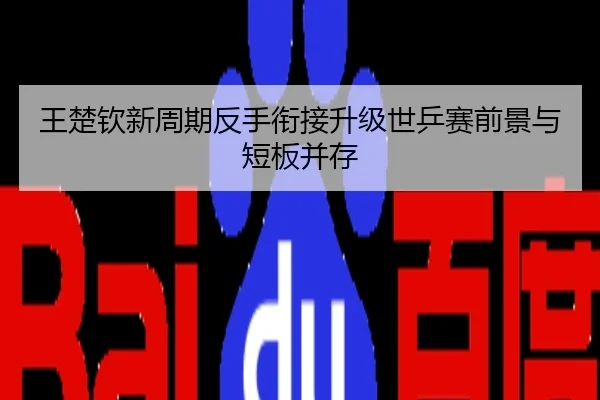 王楚钦新周期反手衔接升级世乒赛前景与短板并存